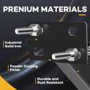 VOISEN Spare Tire Carrier,Boat Trailer Spare Tire Mount, Spare Tire Mount for Utility Trailer,Fits 4 5 6 Lugs Trailer Wheels on 4", 4.5'', 4.75'', 5'' and 5.5'' Bolt Patterns,Holds up to 150 Lbs