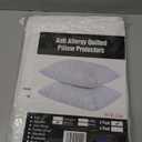 UNILIBRA 2 Pack Waterproof Pillow Protector Quilted Queen Size(21"X30") (Queen Pillow Protector)