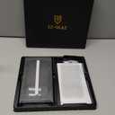 EZ-GLAZ-4 Pack for Galaxy S24 Ultra [6.8"] Privacy Screen Protector, 100% Fingerprint Unlock, 9H+ Hardness Military Grade Shatterproof Long Durable Tempered Glass Film with Flawless Fit Box, Scratch Resistant