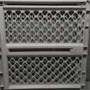 MYPET Universal Pet Gate: 26 - 42 Wide Dog Gate for Doorways with Pressure Fit or Swinging Door Hardware Mounting Types Included: 26" Tall; Gray
