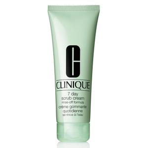 Clinique 7 Day Daily Gentle Face Exfoliator Lightweight Scrub Cream For All Skin Types | Mild Face Scrub With Silica | Exfoliating + Refining