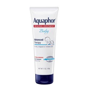 Aquaphor Baby Healing Ointment Advanced Therapy Skin Protectant, Dry Skin and Diaper Rash Ointment, 7 Oz Tube