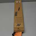 17" Snow Brush & Ice Scraper for Car Windshield | Heavy-Duty Snow Removal Tool | Small Snow Brush with Ergonomic Foam Grip | Essential Car Winter Accessory | Efficient Snow Clearing Brush (Orange)