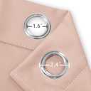LEMOMO Blackout Curtains 52 x 108 inch/Blush Curtains Set of 2 Panels/Thermal Insulated Room Darkening Bedroom Curtains
