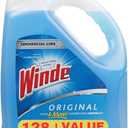 Glass Cleaner Compatible With Windex Refill 1 Gallon Original Blue Formula with a Four Way Measuring Spoon