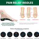 Plantar Fasciitis Orthotic Shoe Insoles, QBK High Arch Support Inserts for Dispersal Heel Pressure and Pain Relief,  L:(Men9-11/Women10-12)
S:(Men5-6/Women6-7)