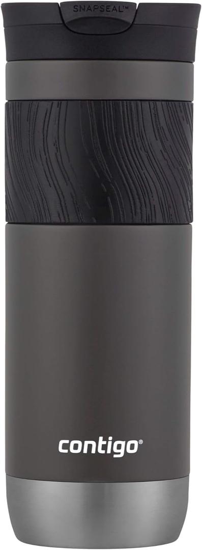 Contigo Byron 2.0 Stainless Steel Travel Mug with SNAPSEAL Lid and Grip, 20oz. (20oz (Pack of 1), Sake)