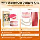Denture Do it Yourself Full Set of Top and Bottom Fake Teeth to Create Your Perfect Smile at Home-BY107