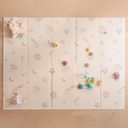 Nuby Reversible Baby Floor Mat, 77" x 58" - Foldable and Lightweight Baby Play Mat for Floor - Easy Storage and Travel - Stars and Sky