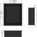 12" X 14" Stainless Steel Shower Niche Insert Tile Ready, Niche for Shower Wall, Recessed Shelf No Tile Needed for Bathroom Storage, Matte Black, 12'' X 14'' 1-tier