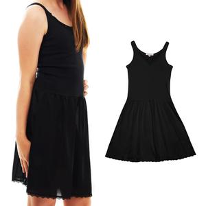 Valair Candyland Full Slip for Girls Sleeveless 100% Cotton Camisole-Style Top with Cling-Free Silky 100% Nylon Bottom, Size: 18