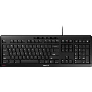 Cherry Stream Keyboard, Wired Keyboard for PC/Laptop, Whisper Quiet Silent Keys, Unique Typing Feel, Slim Design, SX Scissor Switches, USB-A, QWERTY, Black