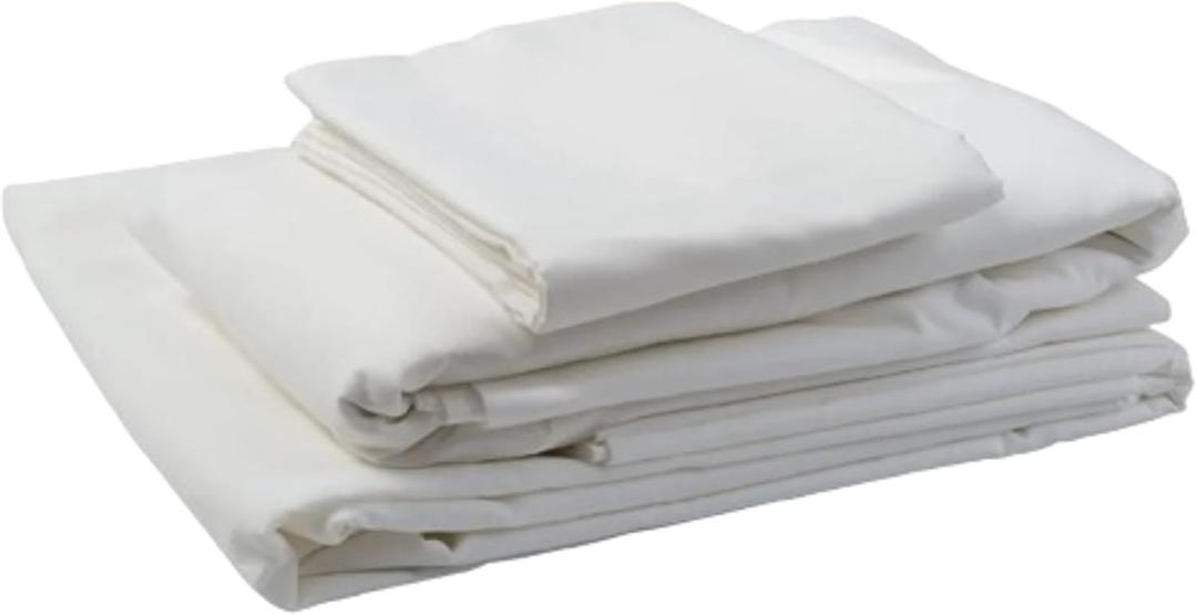 Kemp USA Hospital Bed Sheet Set - Includes Flat Sheets, Fitted Sheet, 5 pack 100% Cotton - Dimension (80x39x7)