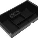 Full Center Console Organizer Tray for Chevy Silverado 1500 for GMC Sierra 1500 2014-2018 Armrest Storage Box Insert Tray Full Console W/Bucket Seats ONLY Plastic Black