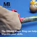 3 x Cue Grip Trainer for Billiards & Pool - Silicone Alignment Ring, Improve Your Stroke & Shot Accuracy | Billiard Practice Aid with Instruction Manual Billiard Training Aids Billiards Accessories