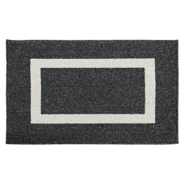 Rug, Black 19x31 In