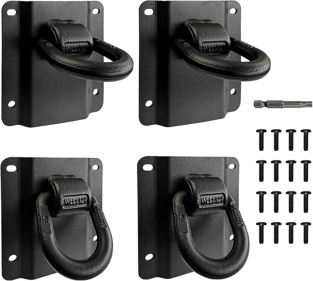 4 Pack Heavy Duty Tie Down Anchors Truck Bed Tie Downs Car Accessories Fit for 2015-2025 Ford F150 F250 F350 & Raptor 2026 Replace# FL3Z-99000A64-B & FL3Z-9928408-AB