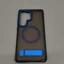 DEERLAMN Strong Magnetic Case for Samsung Galaxy S25 Ultra 6.9-Inch, [Compatible with Magsafe] [Military Grade Drop Protection] Translucent Matte Shockproof Protective Phone Cover, Frosted Blue