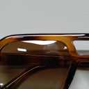 livho Trendy Polarized Square Aviator Sunglasses Women Men Square Eyewear Frame, Retro Sun Glasses for Women Men 2025 Shades (Vibrant Brown Tortoise/Brown)