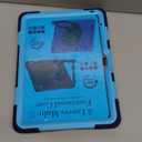 BATYUE Case for iPad (A16) 11th/10th Gen 11''/10.9'' 2025/2022 - Heavy Duty Shockproof Cover with 360 Rotating & 180 Folding Stand, Screen Protector, Shoulder Strap & Pencil Holder | NavyBlue