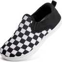 WateLves Toddler Little Kid Wide Barefoot Shoes Boys Girls Minimalist Slip On Sneakers Canvas Walking Shoes Fit Naturally Zero Drop Sole 27