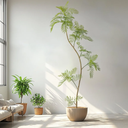 7.2FT Artificial Tree Fake Jacaranda Tree,Faux Tall Tree Lifelike Green Leaves Large Plants Indoor Fake Trees for Home Decor