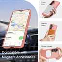 2 x YENAPOON for Samsung Galaxy S26+ Plus Case, Matte Magnetic Cover, Pink