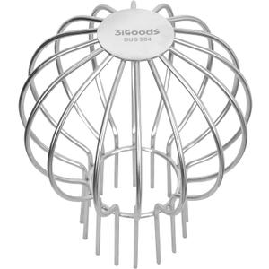 Gutter Guard, 304 Stainless Steel Roof Drain Cover, Anti-Clogging Filter for Leaves & Debris, Outdoor Pipe Protector for Roofs, Balconies, and Gardens (Pack of 1, 3 inch)