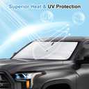 Windshield Sun Shade Umbrella Custom Fit for 2017-2026 Mazda CX5 CX-5 Accessories Front Window Sunshade Shield Blocker Keeps Car Cool