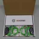 WOWSPORT SPD-SL Road Bike Pedals - Lightweight Clipless Pedals with 3-Bolt Cleats, Sealed Bearings & Nylon Composite | Shimano SPD SL Compatible (Green)