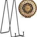 TR-LIFE 14 Inch Heavy Duty Plate Stand (2 Pack) - Metal Display Easel for Large Plates, Platters, Picture Frames, Signs, and Posters