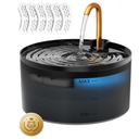 Cat Water Fountain, 71oz/2.1L Cat Fountain, Automatic Pet Water Fountain with Ultra-Quiet Pump, Dog Drinking Fountains with 6 Filter & 5 Sponge,Water Dispenser Indoor-Suitable Multiple Pets