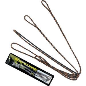 LWANO D97 Flemish Twist Bow String Handmade Fast Flight Bow String 16 Strands 54-70in Replacement Bowstring for Traditional Longbow Recurve Bow (AMO 58"(actual length 55"), Black+Brown)