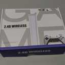 2.4G Wireless Game Controller Set, Dual Gamepad with USB Receiver, White and Black, Classic Game Console Support, 10 Simulator Compatible