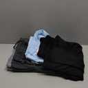 4 Pack Girls Sweatpants 5-14 Years Straight Elastic High Waist Baggy Pants Drawstring Wide Leg Pants Teen Pockets (Large, Light Blue, Light Gray, Dark Gray, Black)