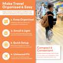 Little Traveler Airplane Tray Table Cover Universal Fit & Easy Setup Airplane Tray Cover Kids - Use in Buses, Trains, High Chairs I Plane Travel Essentials for Kids 1-5 Years, Gray
