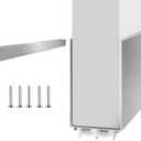 Aluminum Door Draft Stoppers - 39' Weather Stripping Seal for Exterior & Interior Doors (Silver)