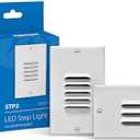 NICOR Lighting STP2 Louvered White LED Step Light (STP2L120WH)