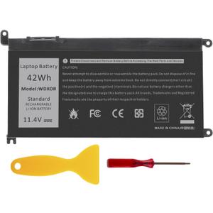 TREE.NB WDX0R Laptop Battery Replacement for Dell Inspiron 13 15 5000 7000 Series 5565 5567 5570 5578 7560 7570 7573 7579 5368 5378 Latitude 7368 17 5765 5767 Series Notebook 3CRH3 T2JX4 11.4V 42Wh