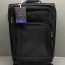 Skyway Epic Softside Carry-On Luggage - Lightweight Suitcase with Wheels for Travel | TSA Approved Carry-On Bag | Spinner Suitcase | Carry-On Luggage with Telescoping Handle, 20 inch, Black