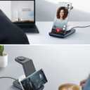 JoyGeek Wireless Charger for Samsung, 3 in 1 Charging Station for S26/S25/S24/S23/S22/S21/S20/Note20/Z Fold&Flip Series, Galaxy Watch8/7/6/5/4/3/Active2/1, Buds 3 Pro
