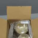 I00000 100 Pack 12 oz Gold Plastic Cups, Gold Rimmed Disposable Cups, Disposable Wine Glasses Cocktail Glasses Premium Cup with Golden Rim, 12 Ounce Plastic Tumblers for Party & Wedding