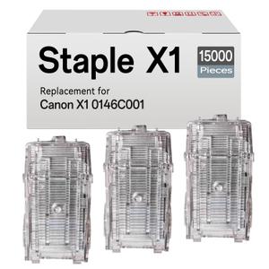 3-Pack X1 Staple Cartridge Compatible for Canon X1 0146C001 Staples Cartridges Refills (3 Cartridges, 5,000 Staples Each)