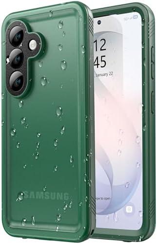 SPORTLINK for Samsung Galaxy S26 Case, IP68 Waterproof Dustproof Military 360 Full Body Heavy Duty Shockproof Protective with Camera Screen Protector S 26 Phone Front Back Cover 6.3" Green