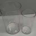 2pcs Transparent Flower Vase Modern Plastic Home Decor for Dried Flowers Simple Decorative Centerpiece for Dining Table and Bedroom Elegant Floral Container