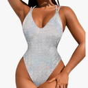 Sexy Swimsuit for Women,Backless Scrunch Butt High Cut Monokini,One Piece Cheeky Bathing Suit Beach Pool Party, XL