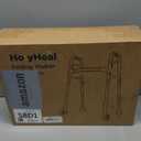 Folding Walker with 2 Precut Tennis Balls, Lightweight Walkers for Seniors with Wheels, Support Up to 350 lbs, Height Adjustable Standard Compact Walker & Ski Glides