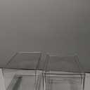 Vtopmart 2 Pack Clear Stackable Storage Drawers, 4.4'' Tall Acrylic Bathroom Makeup Organizer,Plastic Storage Bins For Vanity, Undersink, Kitchen Cabinets, Pantry, Home Organization