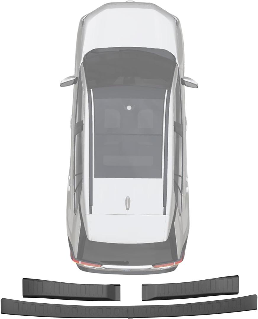 AOMSAZTO Trunk Inner & Outer Door Sill Protector for Toyota RAV4 2019-2025, Cargo Entry Scuff Guard, Wear-Resistant Protection for Daily Loading