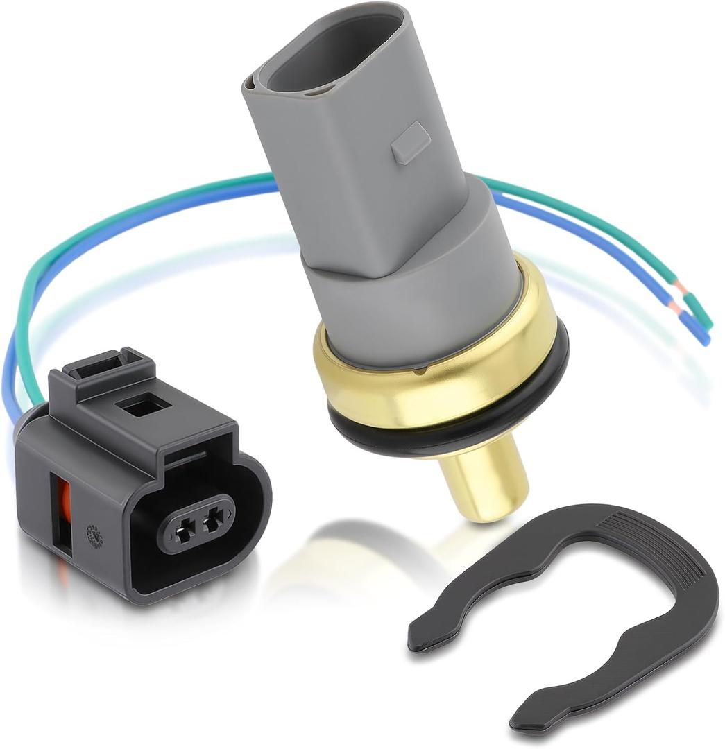 AUTOKAY 06A919501 Water Coolant Temperature Sensor Fits for Audi A4 A6 A8 S4 S6 S8 RS4 RS6 TT Allroad Quattro for VW Passat Beetle EuroVan Jetta Golf for Porsche 1996-2014 W/Connector Harness Pigtail